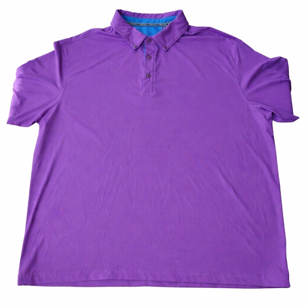 Walter Hagen Purple Polo Shirt with Button Placket